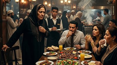رجع البيت شاف أمه بتشغل مراته خدامة 